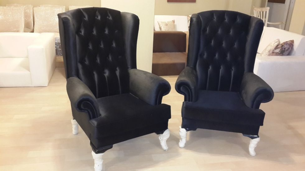 Black Velvet Armchairs Luxury Cheap Tufted Velvet Fabrics