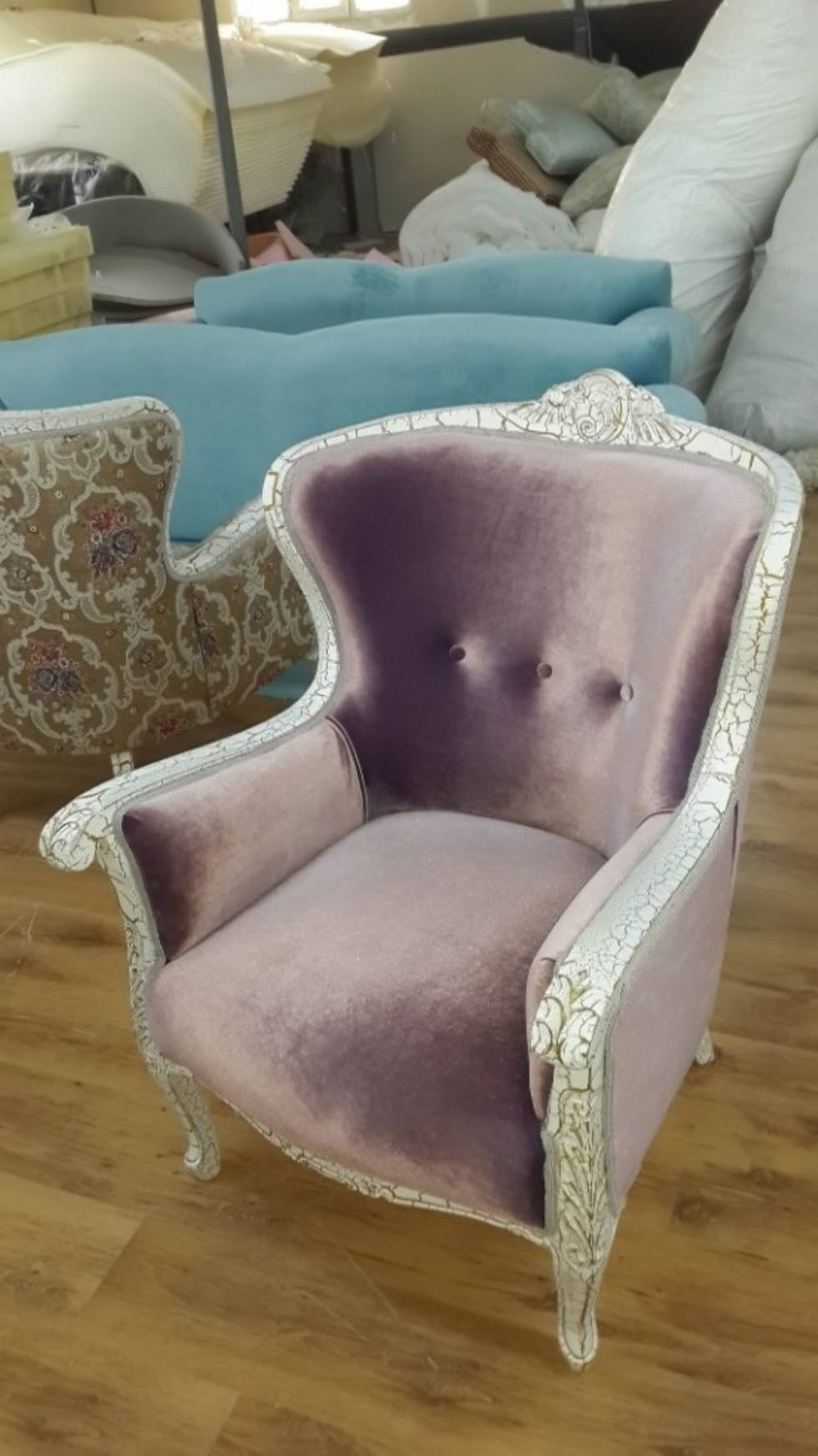 Armchair With Ottoman Fabric Leather Color Options Exclusive