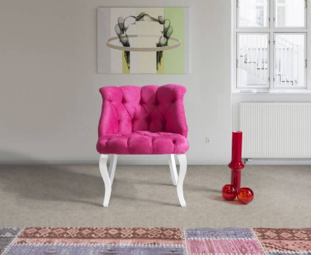 Chesterfield Armchair Fabric Leather Color Options Exclusive