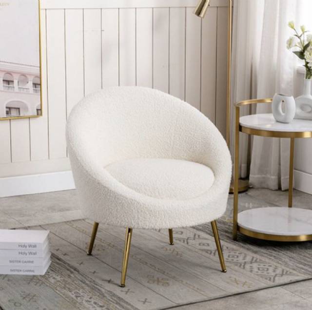 Luxury Armchair Fabric Leather Color Options Exclusive