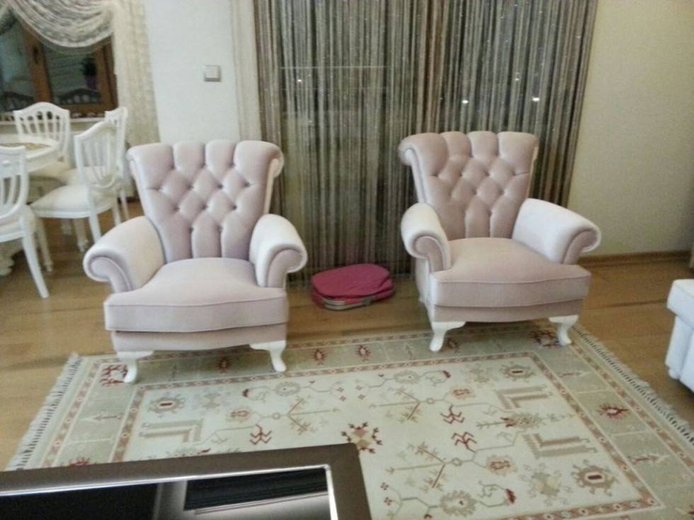 Overstuffed Armchair Fabric Leather Color Options Exclusive