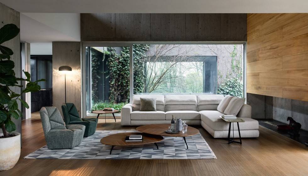 Solid Wood L Shape Wooden Sofa Design L Sofa Exclusive Production