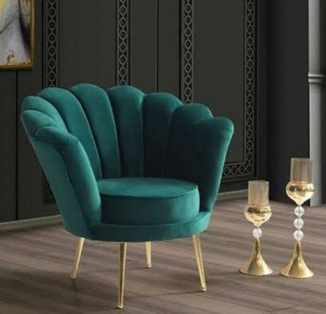 Striped Armchair Fabric Leather Color Options Exclusive