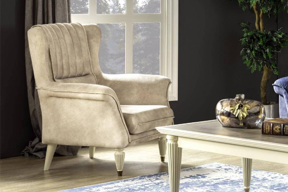 Velvet Armchair Fabric Leather Color Options Exclusive