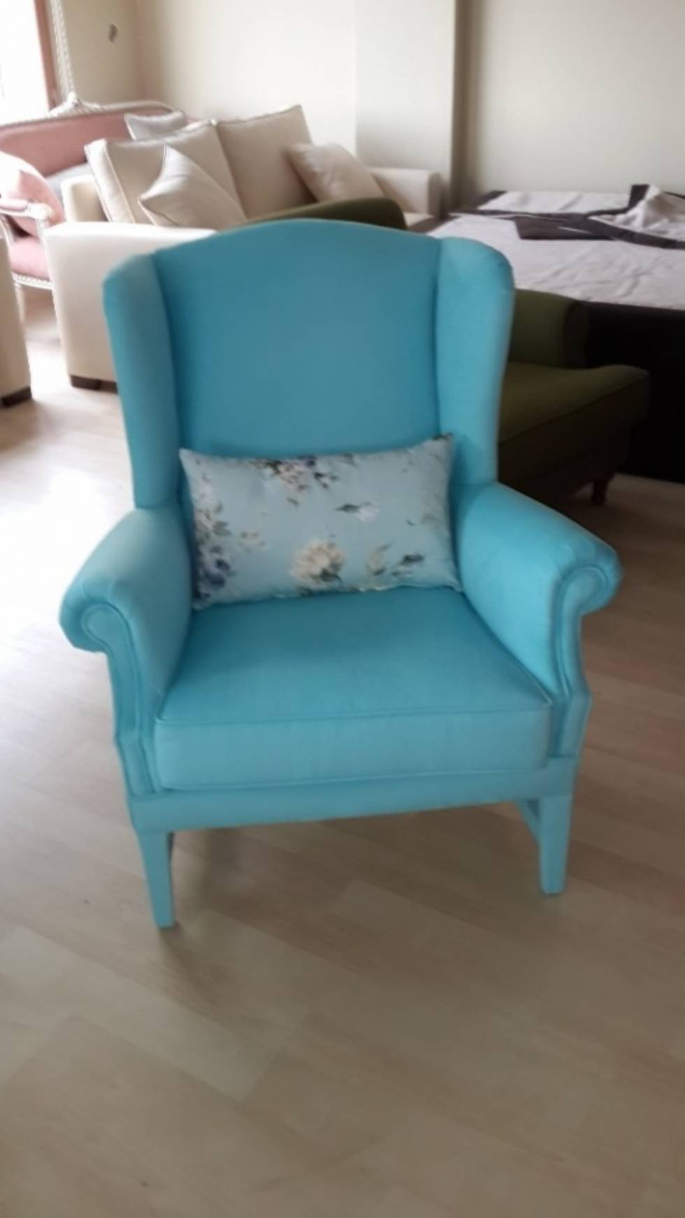 Victorian Armchair Fabric Leather Color Options Exclusive