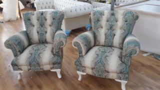 Accent Armchairs For Living Room Fabric Leather Color Options Exclusive