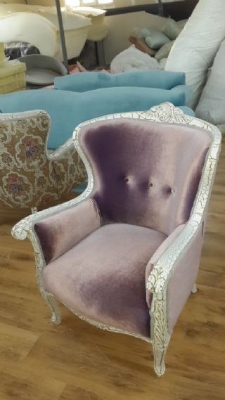 Armchair With Ottoman Fabric Leather Color Options Exclusive
