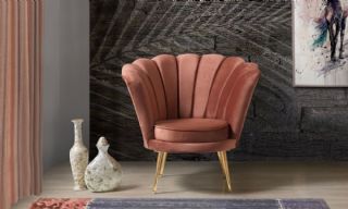 Contemporary Armchair Fabric Leather Color Options Exclusive