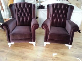 Windsor Armchair Fabric Leather Color Options Exclusive